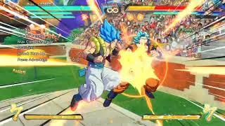 gogeta blue basic corner combo