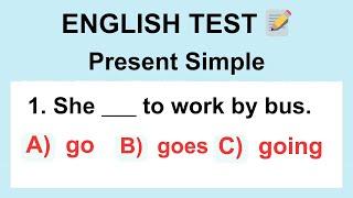 English Test: Present Simple : Verb Tenses – Test Your Understanding of Present Simple #englishquiz