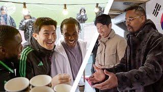 How to surprise Minjae: Patrice Evra & Park Ji-sung visit training 