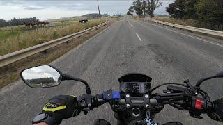 CLOUDY DAY RIDE | NEW ZEALAND  | SOUTH ISLAND | HONDA CB650R | STOCK EXHAUST