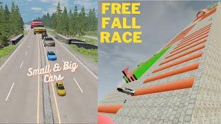 Small & Big Cars Free Fall Race | BeamNG Drive #3 | myrag