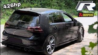 426HP VW Golf R MK7 w/ AKRAPOVIC Exhaust | Loudest Bangs n pops  Pure SOUND 