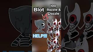 Blot vs 100 Twisted Razzle and Dazzle #dandysworld #dandysworldmodded #roblox #update