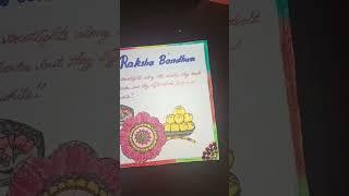 Drawing or quote on topic raksha bandhan............ Happy raksha bandhan # diy with Harshita..easy