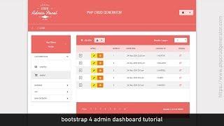 PHP CRUD Tutorial - Add Filters to the Bootstrap Admin Panel READ lists