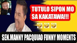 SEN MANNY PACQUIAO FUNNY MOMENTS / REACTION VIDEO