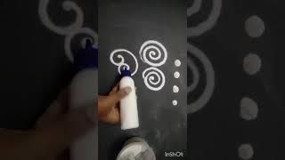 make a beautiful Rangoli using old fevicol bottle simple way पुरानी फेविकोल बोतल से बनाए रंगोली ️