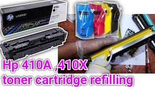 How to Refill Hp 410A | 410X Toner cartridge.Refill HP LaserJet M452dw M477fdw M377dw printer toner.