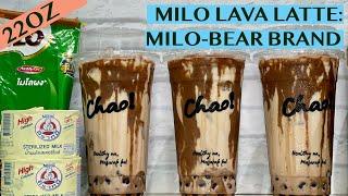 BUSINESS AT HOME IDEA: MILO LAVA LATTE SERIES: VANILLA, HAZELNUT AND CARAMEL - RECIPES FOR 22OZ CUPS