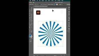 How to create Sunburst Effect in Adobe Illustrator  #graphicdesign #illustrator  #logo #design