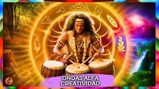 🪘ONDAS ALFA - ACTIVA TU CREATIVIDAD Música Chamánica con tambores. Mente Creativa