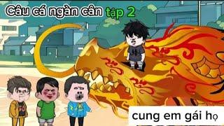 Duy vietsub  | phim hoạt hình cầu cá nghìn cân tập 2 | câu cùng em gái họ review phim hoạt hình hay