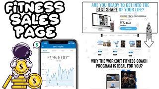 Build A Fitness Business Course With A Custom Made Sales Page Funnel NOT USING CLICK FUNNELS