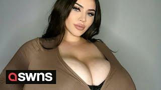 Woman made £250k on OnlyFans after a rare condition caused her breasts to grow six bra sizes | SWNS