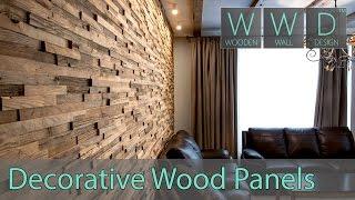 Reclaimed wood panels for wall covering. Type: A Priori