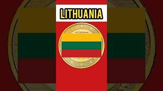 50 Euro Cent Coin in Hindi | Lithuania | Court Of Arms Of Lithuania | Map Of EU #lithuania #shorts
