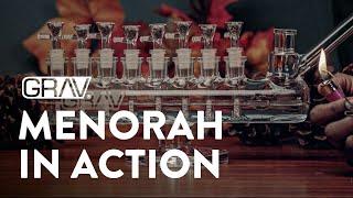 GRAV® Menorah in Action