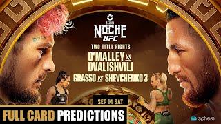 UFC 306 Noche Sean O'Malley vs Merab Dvalishvili Full Card Predictions