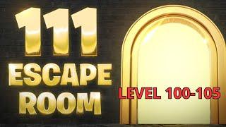 TUTORIAL HOW TO COMPLETE LEVEL 100 - 105  ON 111 ESCAPE ROOM TUTORIAL FORTNITE CREATIVE ESCAPE