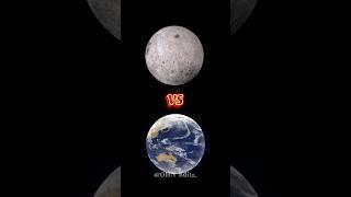 Earth vs Moon #shorts #shortvideo #youtubeshorts #earth #moon