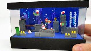 How to make a SUPER MARIO WORLD underwater scenery with clay! (Collaboration with Kerobyx)