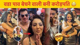 Chandrika Dixit (Vada Pav Girl) new shop opening | viral vida pav girl Delhi