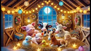 Goodnight farm | Sleepy Farm Animals - A Magical Bedtime Song | Farm Animals Lullaby