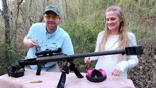 My Wife shoots the Barrett 50 BMG