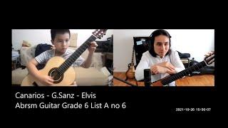 Canarios  - G. Sanz - Elvis  - Abrsm Guitar Grade 6 List A no 6