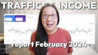 February 2024 niche website traffic & income report | NEVER thought this would happen!