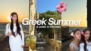 Girls trip to Rhodes, Greece pt.1 | Beaches, sunsets & good food | Greek summer 2024