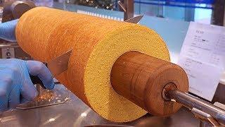 Amazing 23-Layered Butter Cake (Tree Ring Cake), Baumkuchen / 23겹 쌀케이크