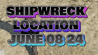 Shipwreck Location Today June 08 2024 GTA Online | GTA online daily shipwreck  location