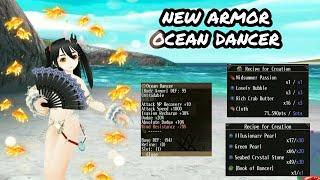 toram online - new craftable armor ocean dancer how to make it - yusagi