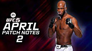 NEW PATCH! UFC 5 FIGHTERS + GAMEPLAY UPDATES!