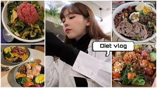 [DIET VLOG]다이어트하면서 외식 왜못해 ?! 샐러드맛집 추천 브이로그 ! 다 너무 맛있자냐 ... ️