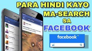 GAWIN MO TO PARA HINDI MA-SEARCH PANGALAN MO SA FACEBOOK | JOVTV