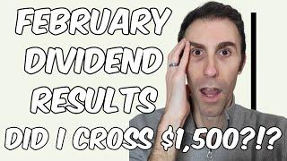 How Much Did I Earn from Dividends in February?  Full Reveal of each Dividend Payment 