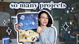Chatty September Art Vlog | Cozy & creative, background Studio Vlog