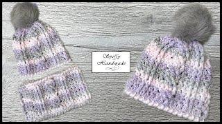 Spiffy Cabled Hat Tutorial using Loops and Threads Charisma one ball project!