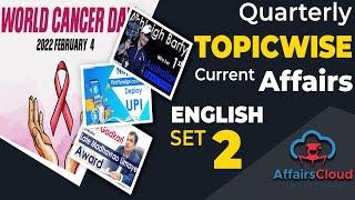 Quaterly Topicwise Current Affairs Set 2 | English | By Vikas Rana Affairscloud