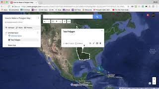 How to make a polygon shape on Google My Maps