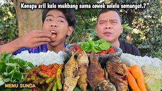 JAWABAN ARIL ! MUKBANG LALAPAN MENTAH SIRIH CINA + MAMANGKOKAN + IKAN GORENG + SAMBEL TERASI