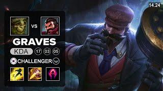 Graves vs Ivern Jungle - KR Challenger - Patch 14.24 Season 14