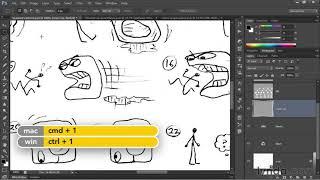 Photoshop Tutorial - Turning a pencil sketch into digital ink