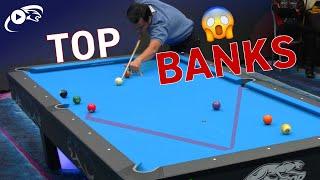 Best BANK SHOTS in POOL ▸ Pros going all in!