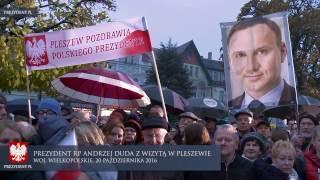 Prezydent RP Andrzej Duda z wizytą w Pleszewie