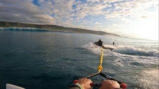 Tow Surfing Hawaiian Reef Break // 4K POV Surf