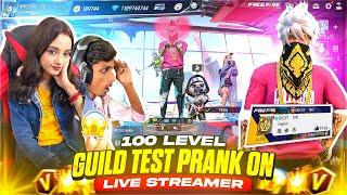 GUILD TEST PRANK ON 100 LEVEL GUILD  - SAMSUNG A3,A5,A6,A7,J2,J5,J7,S5,S6,S7,S9,A10,A20,A30,A50