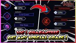 Jujutsu Infinite New Spin Glitch How To Get Any 100% Special Grade Innate Fast! (CODES)